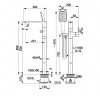 KFA Armatura Dust bateria wannowa wolnostojąca gun metal 93836265